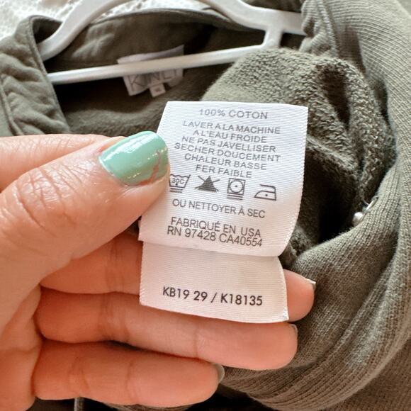 KINLY Green Terry Utility Elastic Waist Jumpsuit | XL - Picture 14 of 14